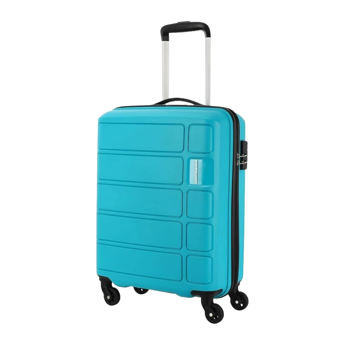 Kamiliant American Tourister Harrier|Cabin Trolley Bag Small Size (56 cms) for Travel| Hard Case Polypropylene (PP) Suitcase|360° 4-Wheel Spinner Luggage Trolley|Combination Lock|Coral Blue