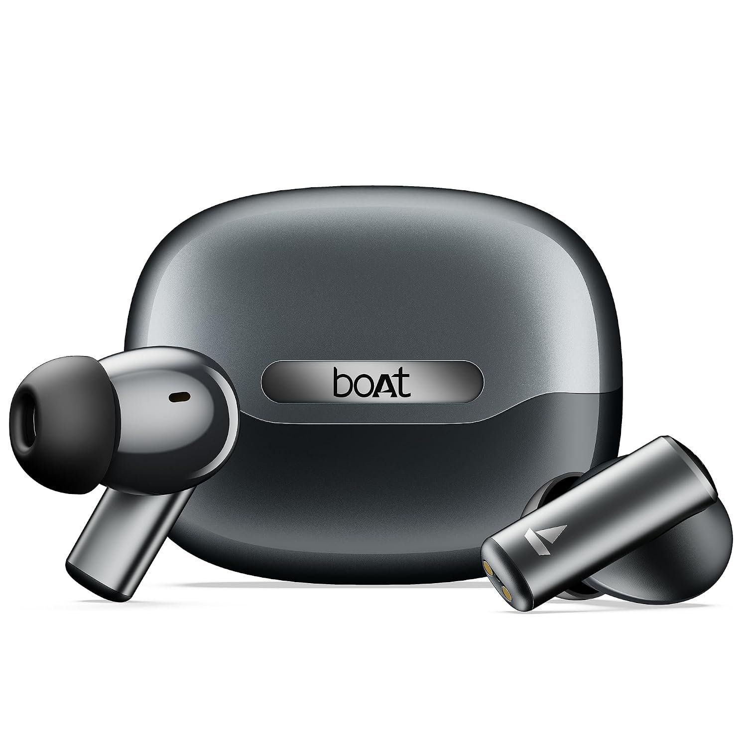 boAt Airdopes Prime 701 ANC, 46dB Hybrid ANC, 50Hr Battery, Real Spatial Audio,Multidevice Connect,App Support, Bluetooth Earbuds, TWS Ear Buds Wireless Earphones with mic (Obsidian Black)