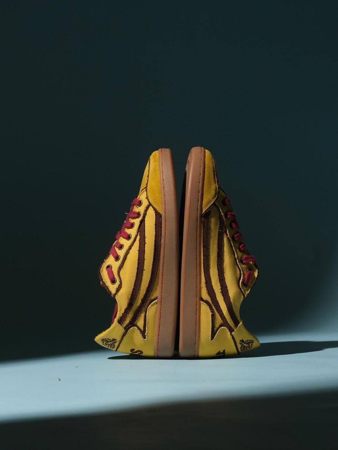 Buy GULLY LABS Men Canvas Noor Yellow Indian Casual Fashion Shoes -  - Footwear for Men