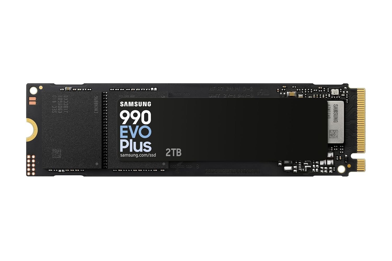 Samsung 990 EVO Plus SSD 2TB, PCIe Gen 4x4, Gen 5x2 M.2 2280, Speeds Up-to 7,250 MB/s, Upgrade Storage for PC/Laptops, HMB Technology and Intelligent Turbowrite 2.0, MZ-V9S2T0BW