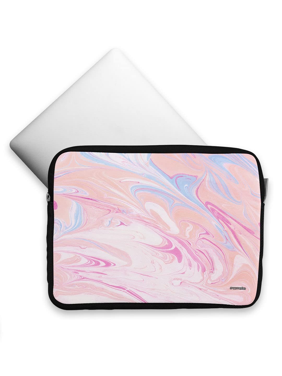 Marble Petal Pink Printed Laptop Sleeves (15 inch)