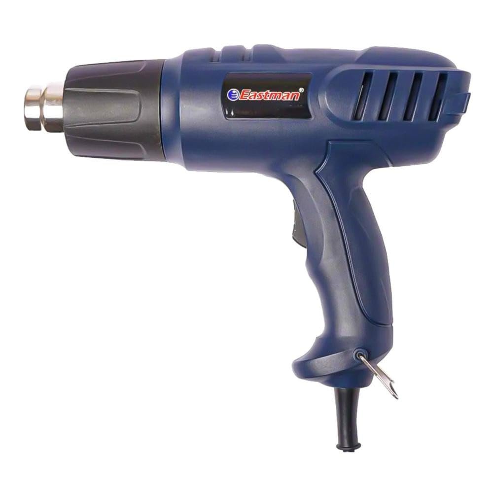 Eastman Heat Gun 2000W | Dual Temp 450°C & 600°C | Variable Airflow 300 & 500 LPM | Overheat Protection | For Paint Stripping, PVC Bending & Shrink Wrapping | EHG-8610A