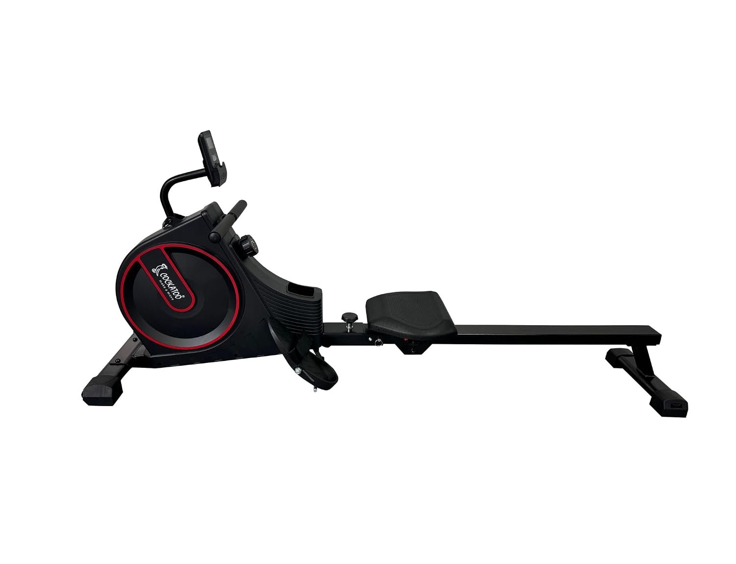 Cockatoo MR01 Magnetic Rower Machine for Workout at Home 16 Levels Magnetic Resistance|Max User Weight 98 Kg|Rower for Cardio & Strength Training Equipment Black