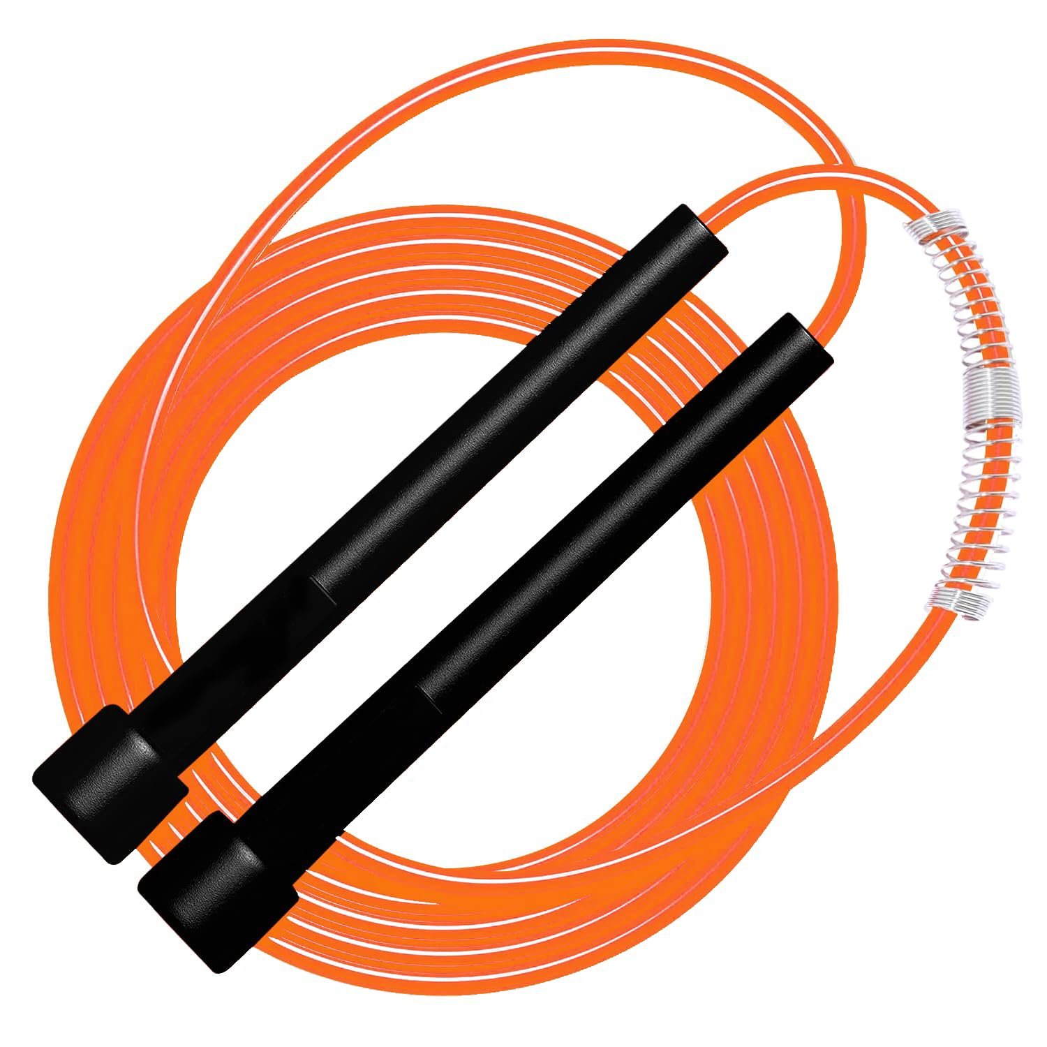 Zero Gravity Skipping Fitness Rope & Gym Skipping Rope For Men & Women Jump Rope For Workout & Exercise Sports Fitness Adjustable Jump Rope For Speed Skipping Lightweight (Orange)