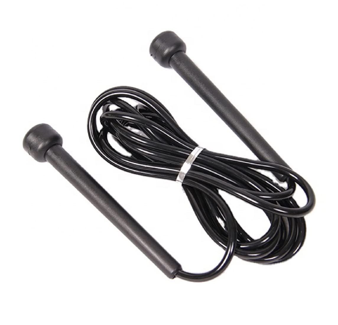 Simran Sports Speed Skipping Rope, Jump Rope With Pvc Handle, Multicolor Pvc Pencil Skipping Rope For Men, Women, Boys & Girls (Black)