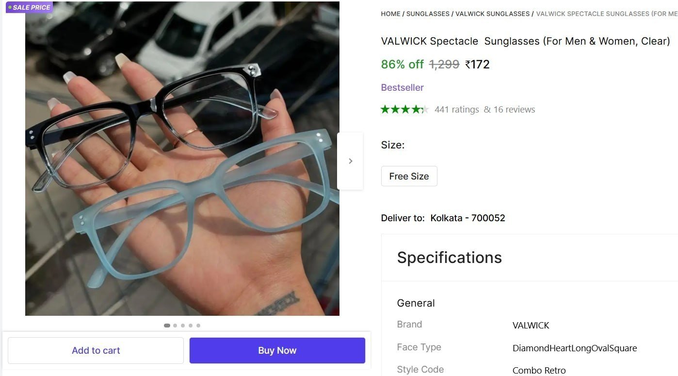 valwick spectacle sunglasses