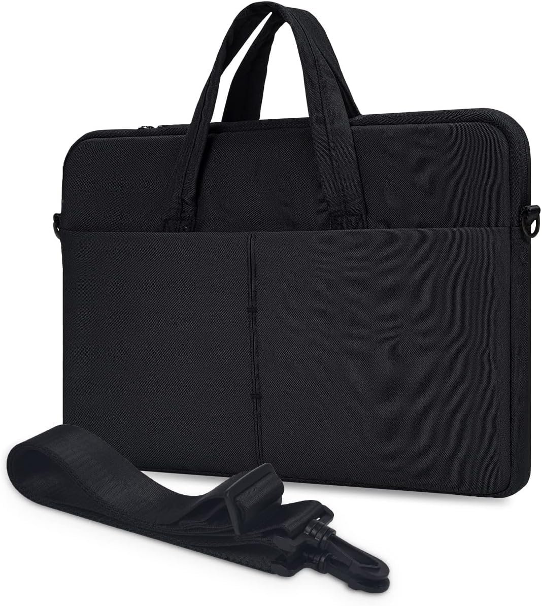 hirTa Tonet 17.3 inch Laptop Messenger Bag Case Cover for Office College Compatible for Most SurafceBook Notebook Professional Business Meeting Bag -Charcoal Black