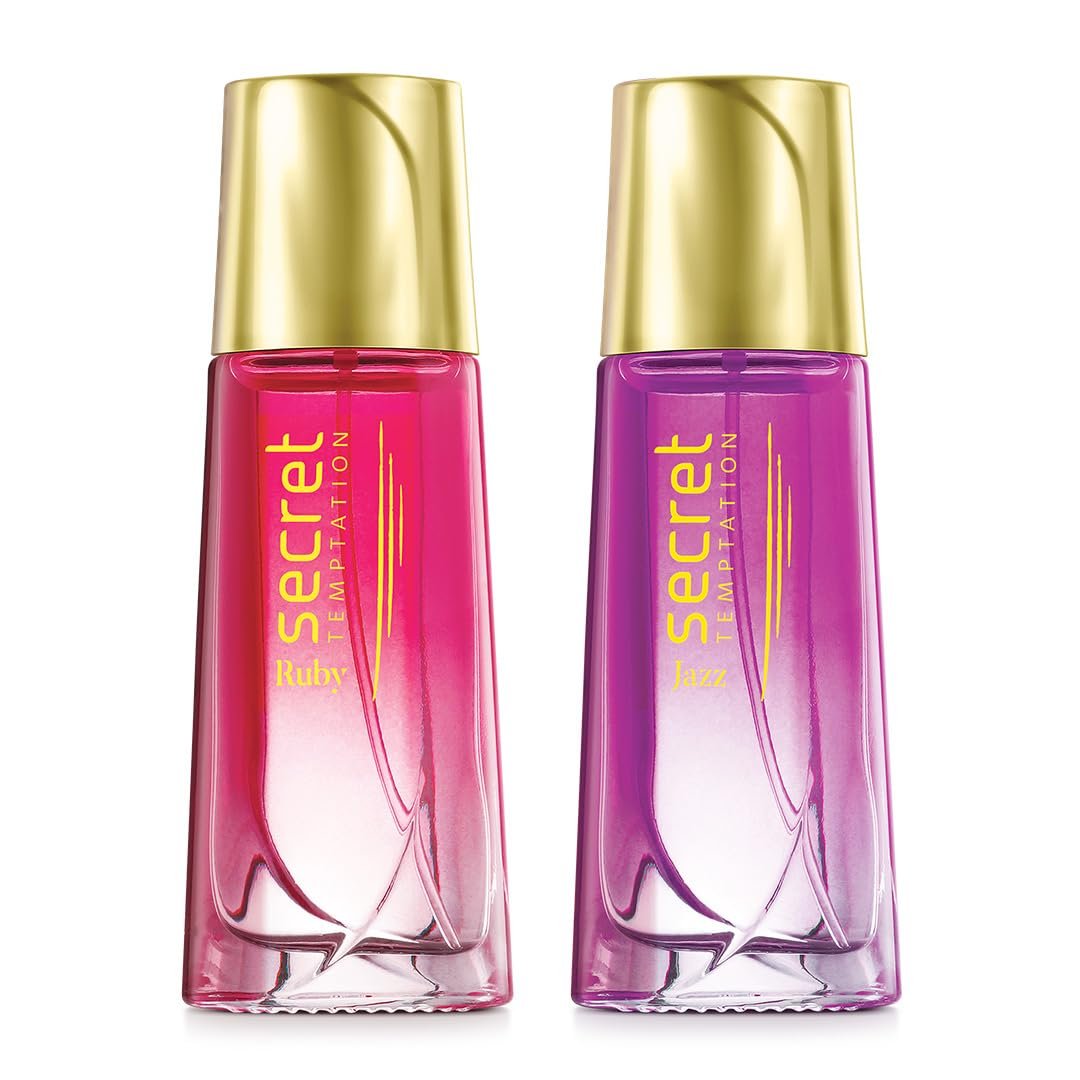 Secret Temptation Ruby and Jazz Perfume for Women, Pack of 2 (30ml each)