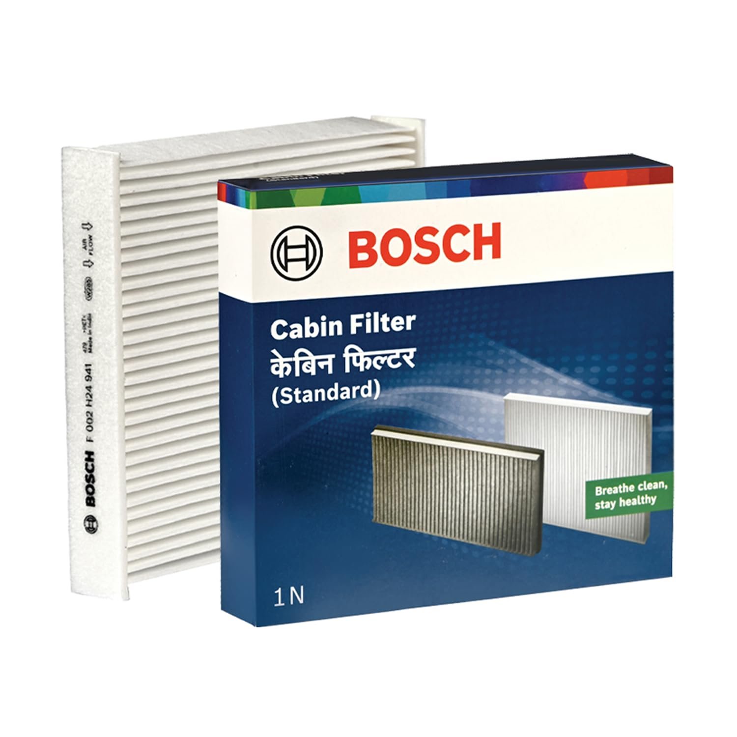 Bosch F002H24941 Cabin Filter, Replacement Filter - Against Pollen and Dust for Cleaner Air Inside the Vehicle