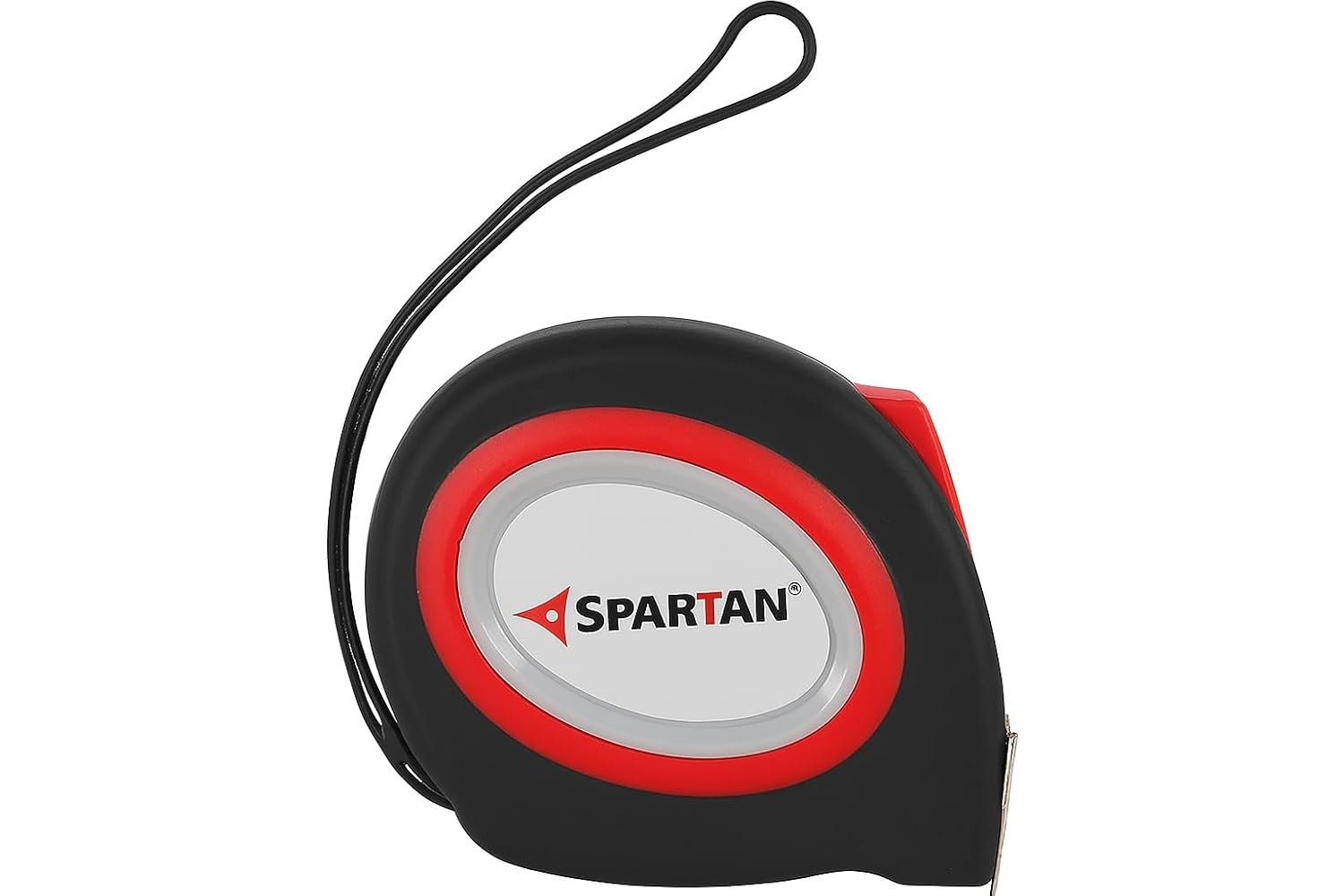 Spartan 5m x 19mm Zest Steel Measuring Tape With Unbreakable ABS Case | Easy Lock Button | Essential Tool for DIY, Craftsmen, Architects, Engineers (Pack Of 1, Red)