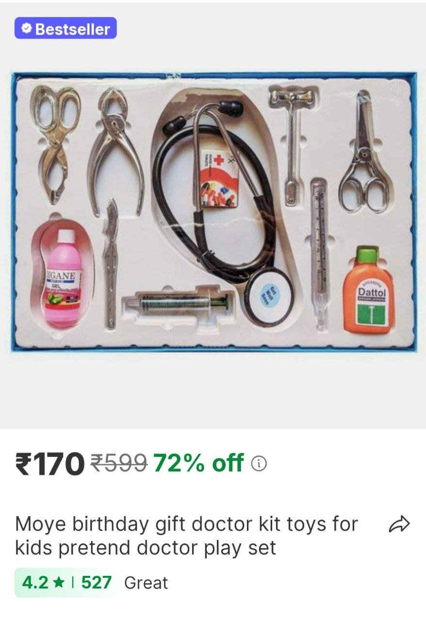 moye birthday gift doctor kit toys for kids pretend doctor play set