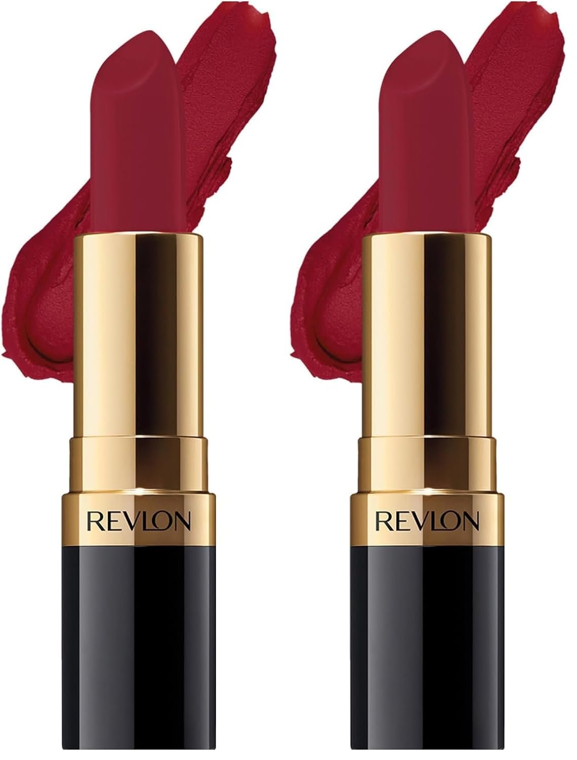 REVLON Super Lustrous Matte Lipstick, 80% Conditioning Ingredients, intance color, Waterproof, Long-Lasting, 100% Vegan Lipstick, It Is Royal (033), 4.25 gm (Pack of 2)