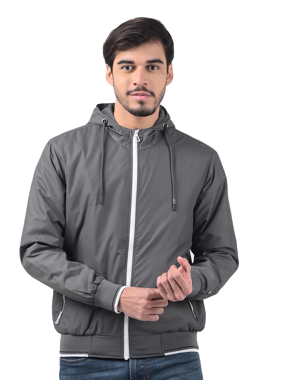 Numero Uno Men's Solid Regular Fit Black Jacket