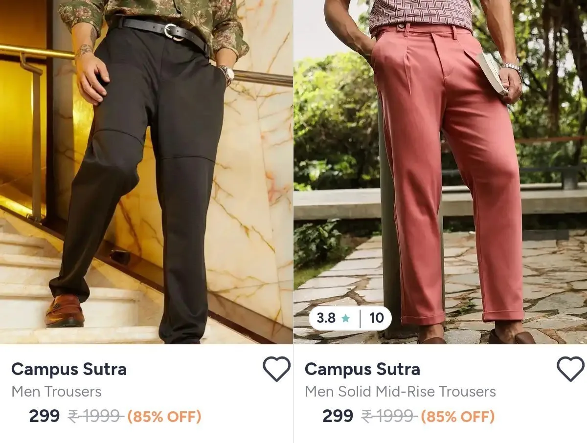 Campus Sutra Trousers - ₹299.