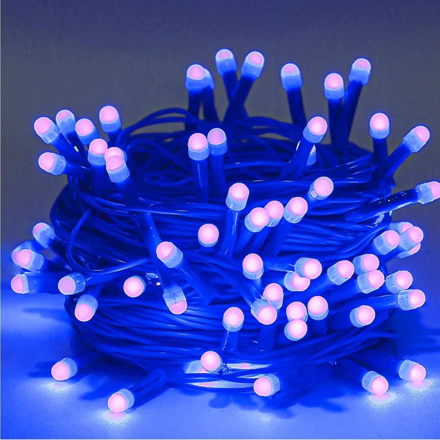 Lexton 40 LED Power Pixel Serial String/Fairy Light | Plug Sourced | Suitable for Home & Outdoor Decoration, Diwali, Christmas, Ramadan, Wedding, Party, Festival (Pack of 1, Blue)