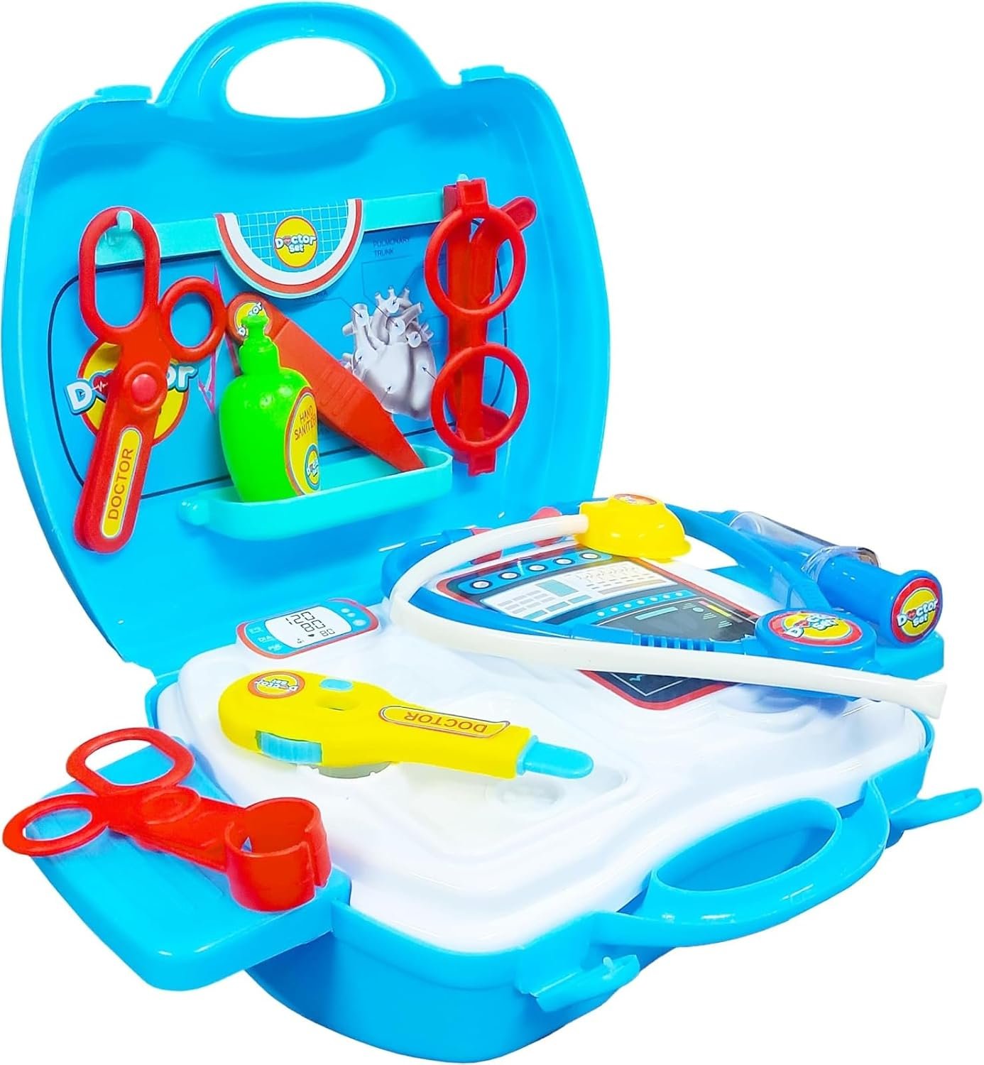 Niku Doctor Set Toys for Kids Girls Boys | Pretend Playset for Boys and Girls Aged 3+ Years | 18 Pieces Non-Toxic and Kids-Safe | Durable | Portable Suitcase | Multicolour