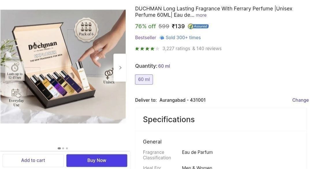 duchman long lasting fragrance ferrary perfume unisex 60ml eau de parfum 60 ml