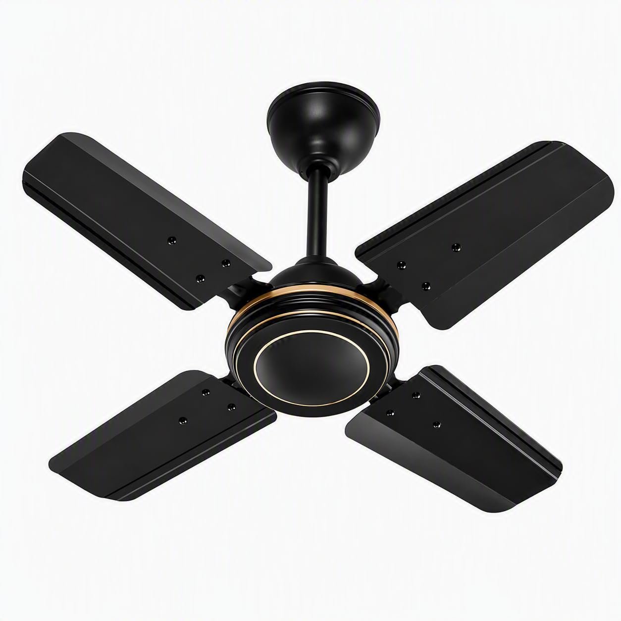 haneul!!Ceiling Fan,4 Blade, High Speed, Small Size,Smoke Black Made in India