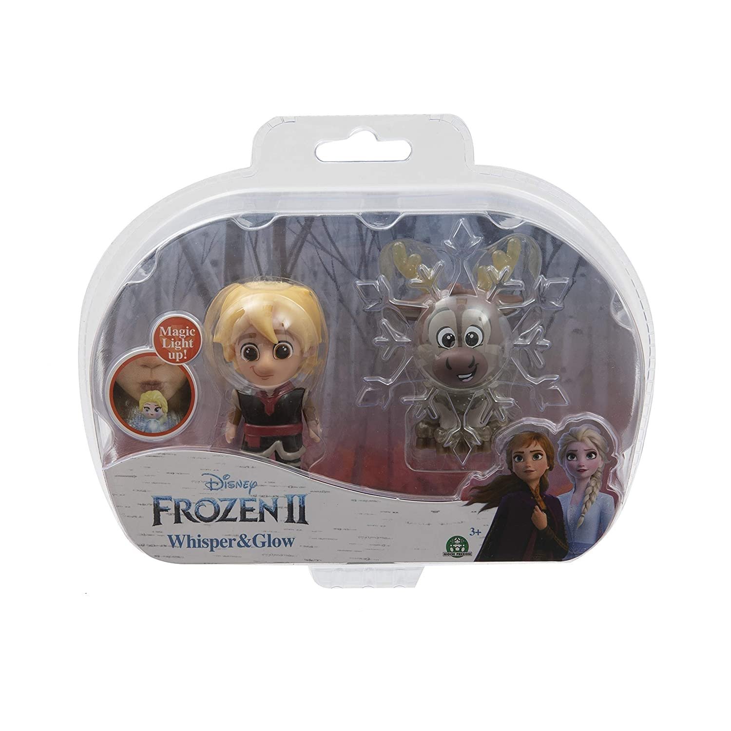 Frozen 2 Whisper & Glow 3D Mini Figure -Kristoff and Sven, Disney