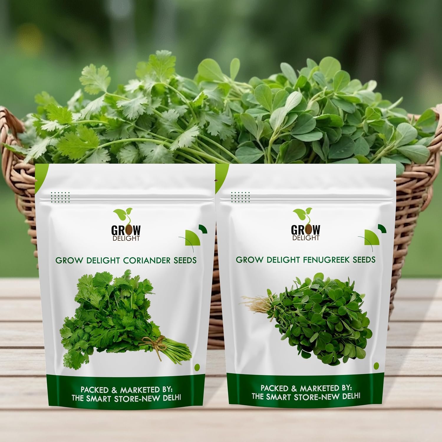 Kitchen Greens Duo 1250+ Vegetable Seeds for Home Garden