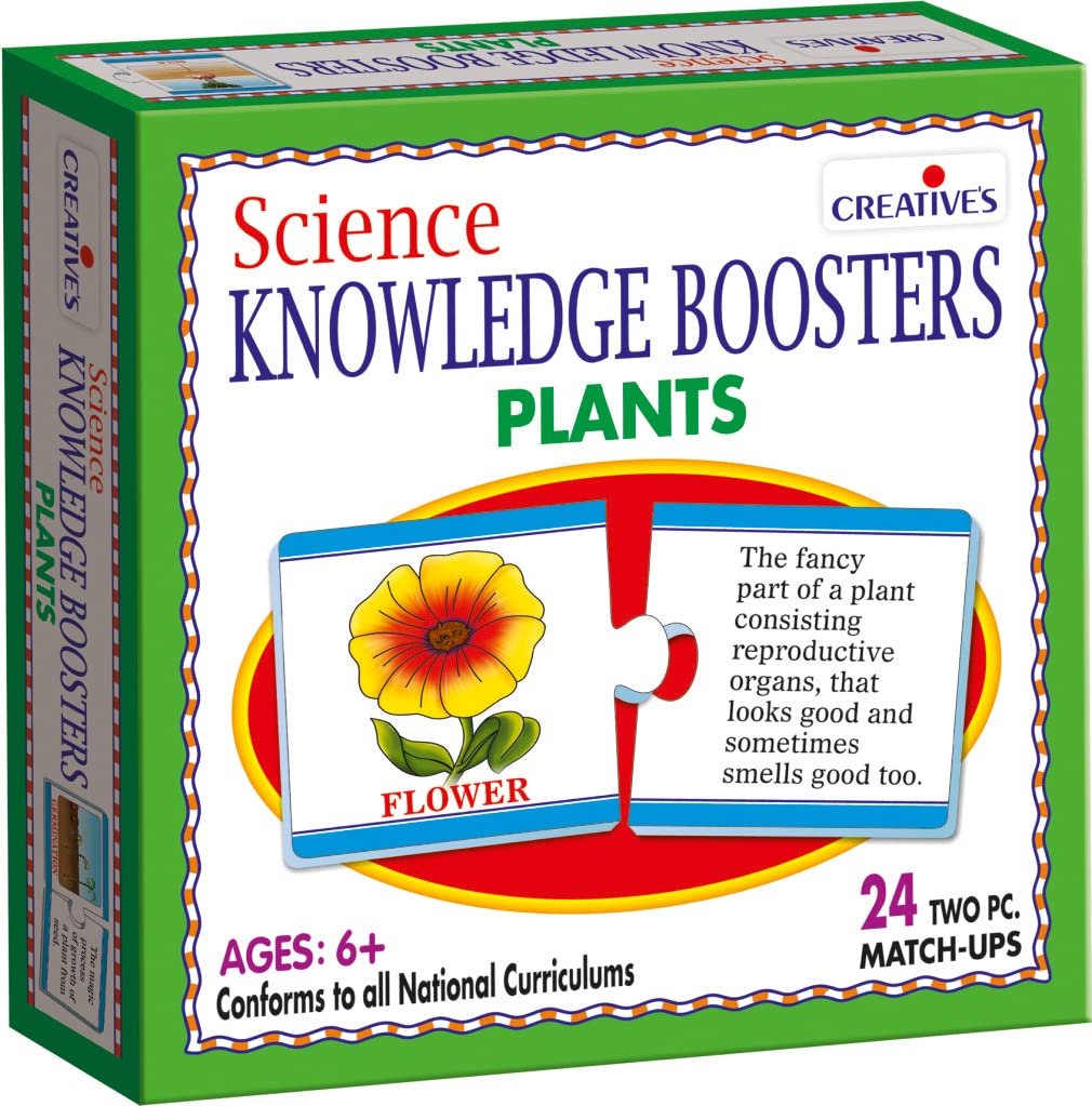 Science Knowledge Boosters Plants | 24 Match-Up Puzzle Cards | Plant Parts Vocabulary Activity | Conforms to National Curriculum | Educational Card Game Ages 6+
