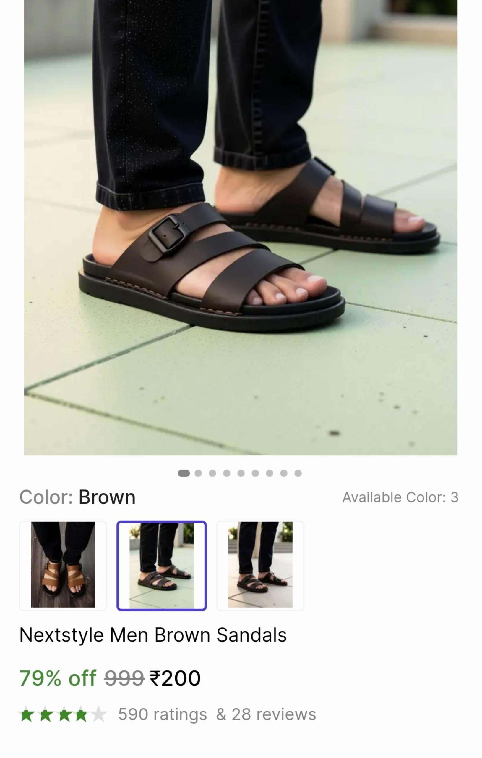 nextstyle men brown sandals