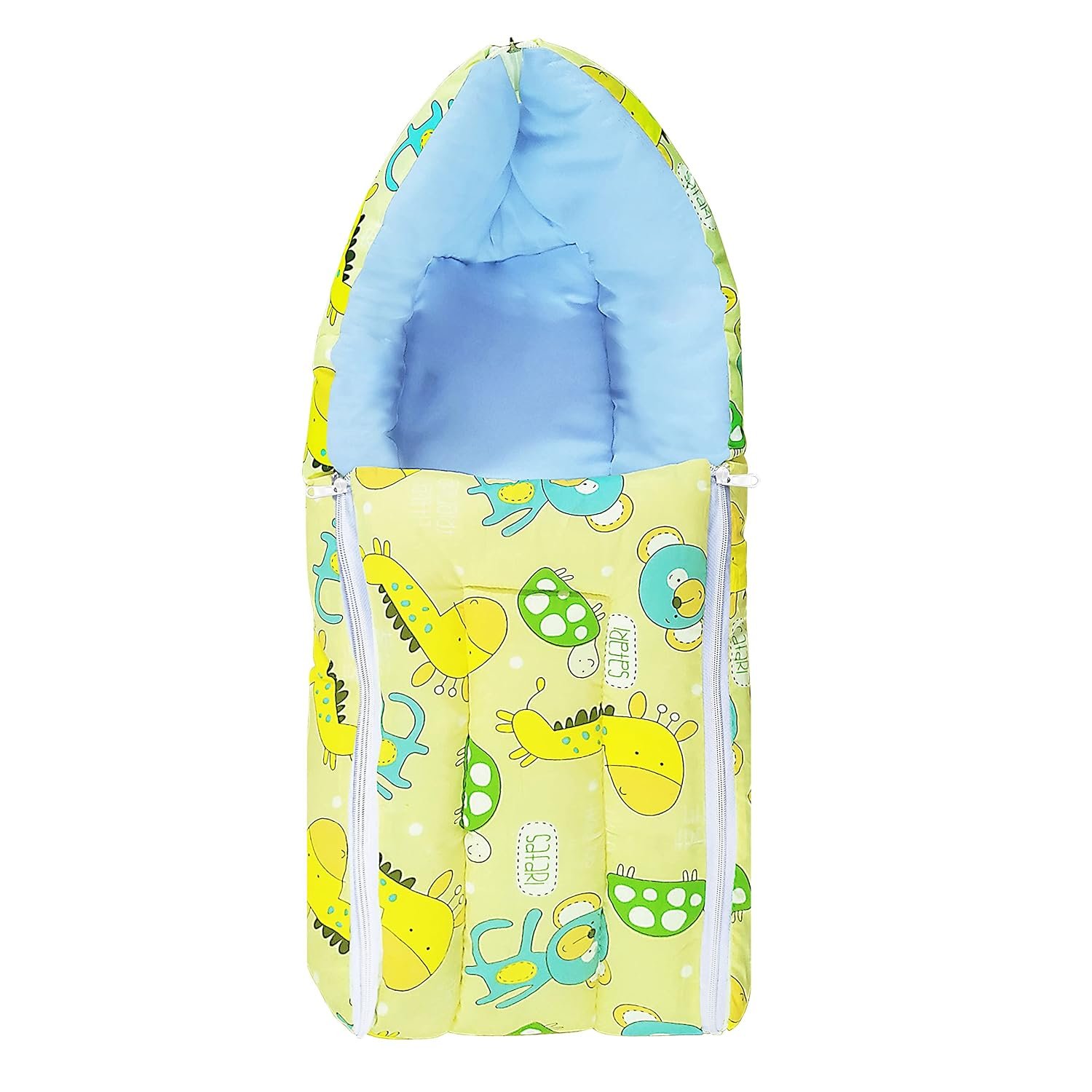 MOM & SON 2 in 1 Baby's Cotton Sleeping and Carry Bag (0-6 Months) (Yellow)