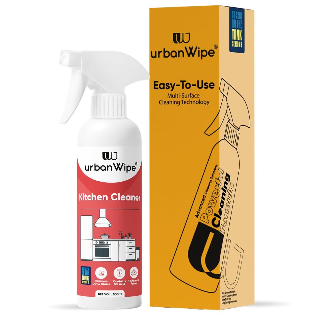 urban Wipe Kitchen Cleaner Spray Suitable For All Kitchen Surfaces, Gas Stove, Countertop, Tiles, Chimney And Sink_(500Ml)