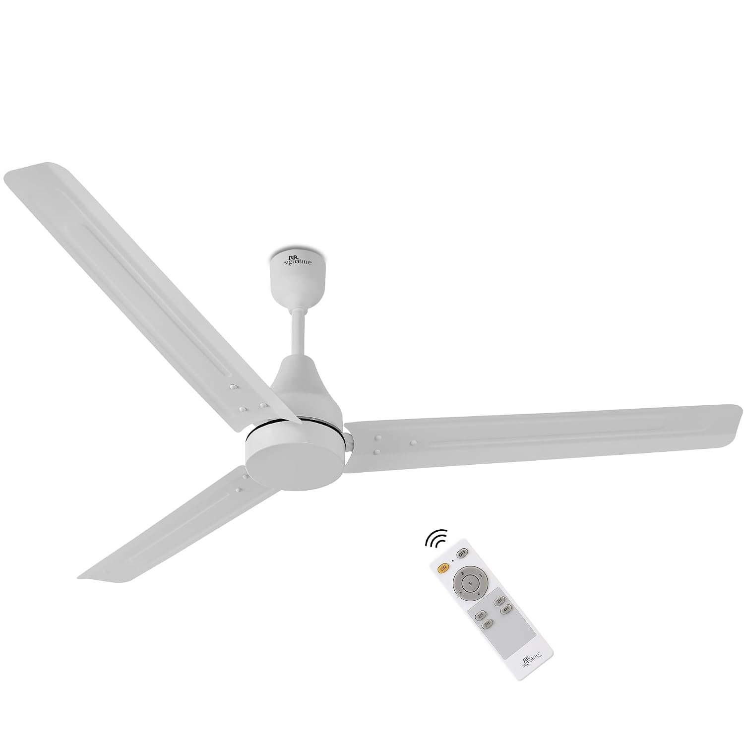 RR Signature NEOAIR MINI Motor 1200mm BLDC Ceiling Fan | Remote Control | 5-Star BEE Rated | High Air Delivery | Low Noise | Energy Efficient Design | 2-Year Warranty [WHITE]
