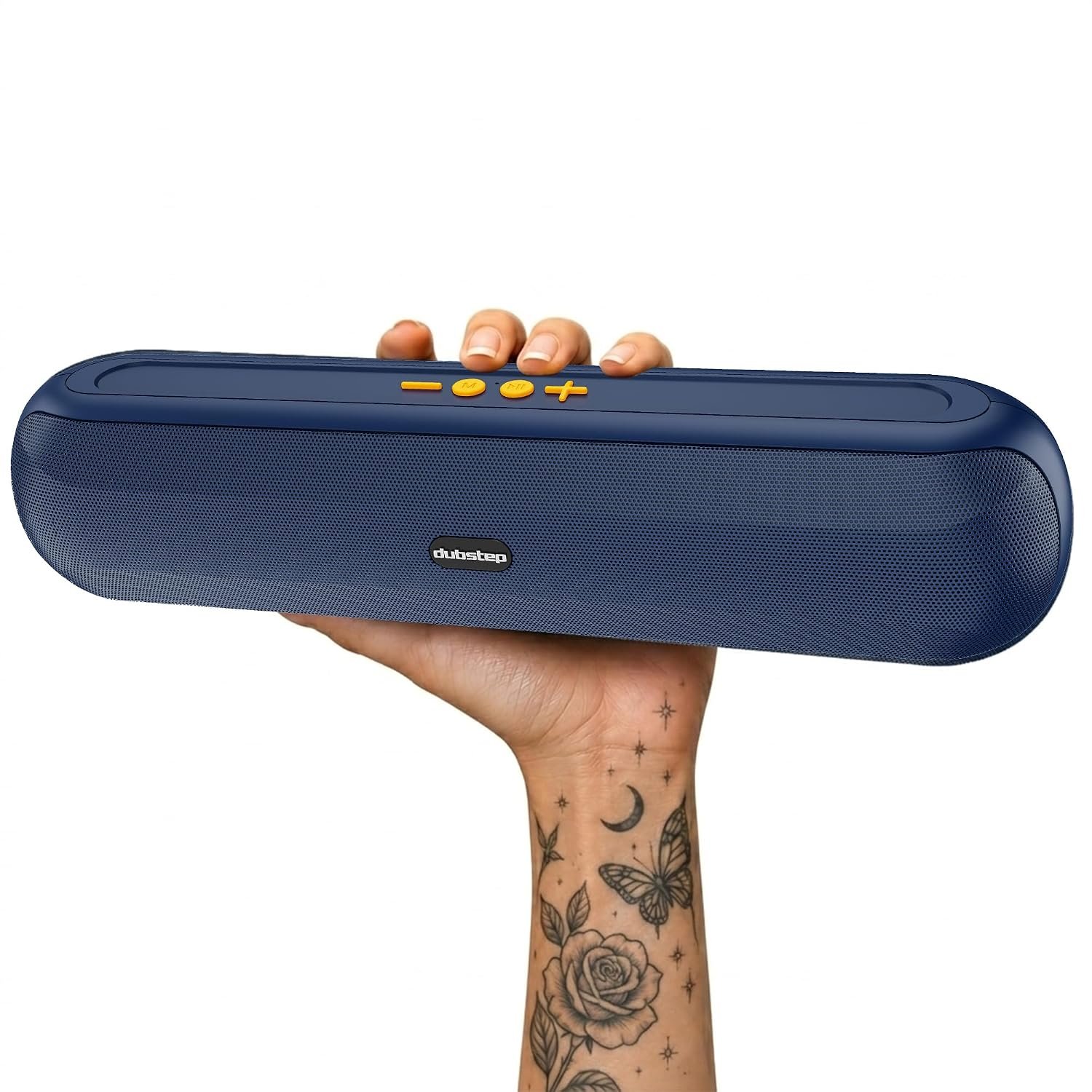 Dubstep Pop1600 Wireless Bluetooth Speaker, 16W with 52mm Driver, Bluetooth 5.4, TWS Pairing, USB/TF Card, Type-C Charging, 10 Hours Playtime, Portable (Blue)