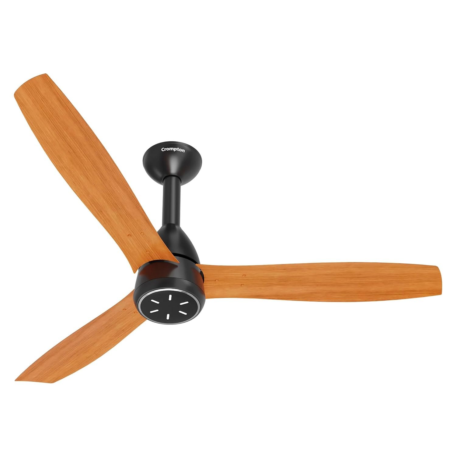 Crompton Energion Grace 1200mm BLDC Ceiling Fan | Point Anywhere Remote Control | BEE 5 Star Rated Energy Efficient | Superior Air Delivery | 4* Year Manufacturer Warranty | Light Pinewood