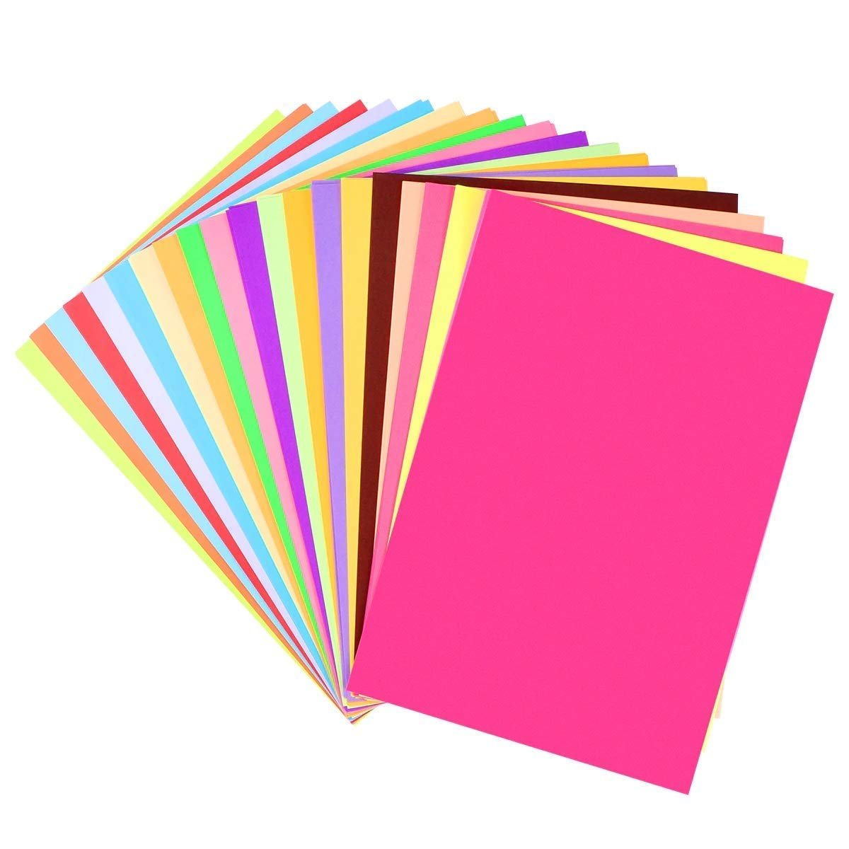 Eclet Colorful Cardstock Paper in 5 Color, 4 Sheets Thick Colored Paper for Invitations, Cards Making, Paper Crafts, School Projects,