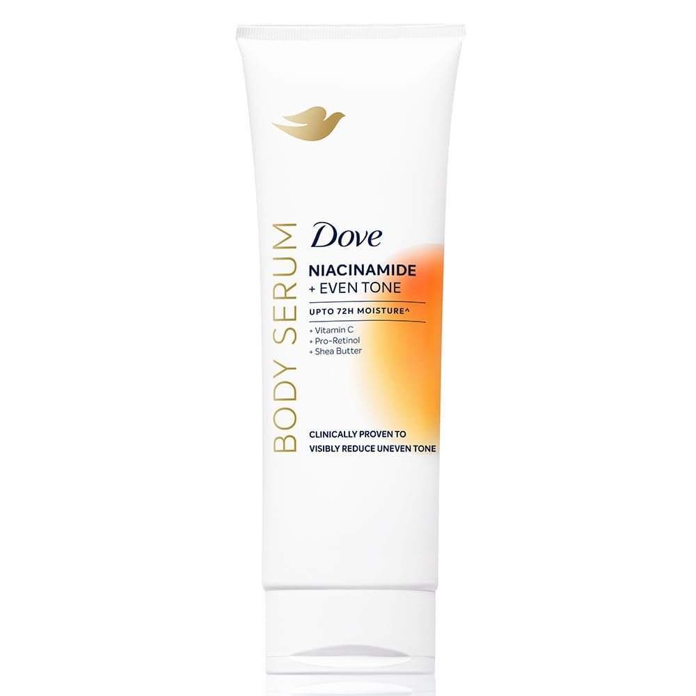 Dove Niacinamide + Even Tone Body Serum | Clinically Proven Body Lotion for Pigmentation and Uneven Skin Tone | 72H Moisture | With Niacinamide & Vitamin C | 240ml
