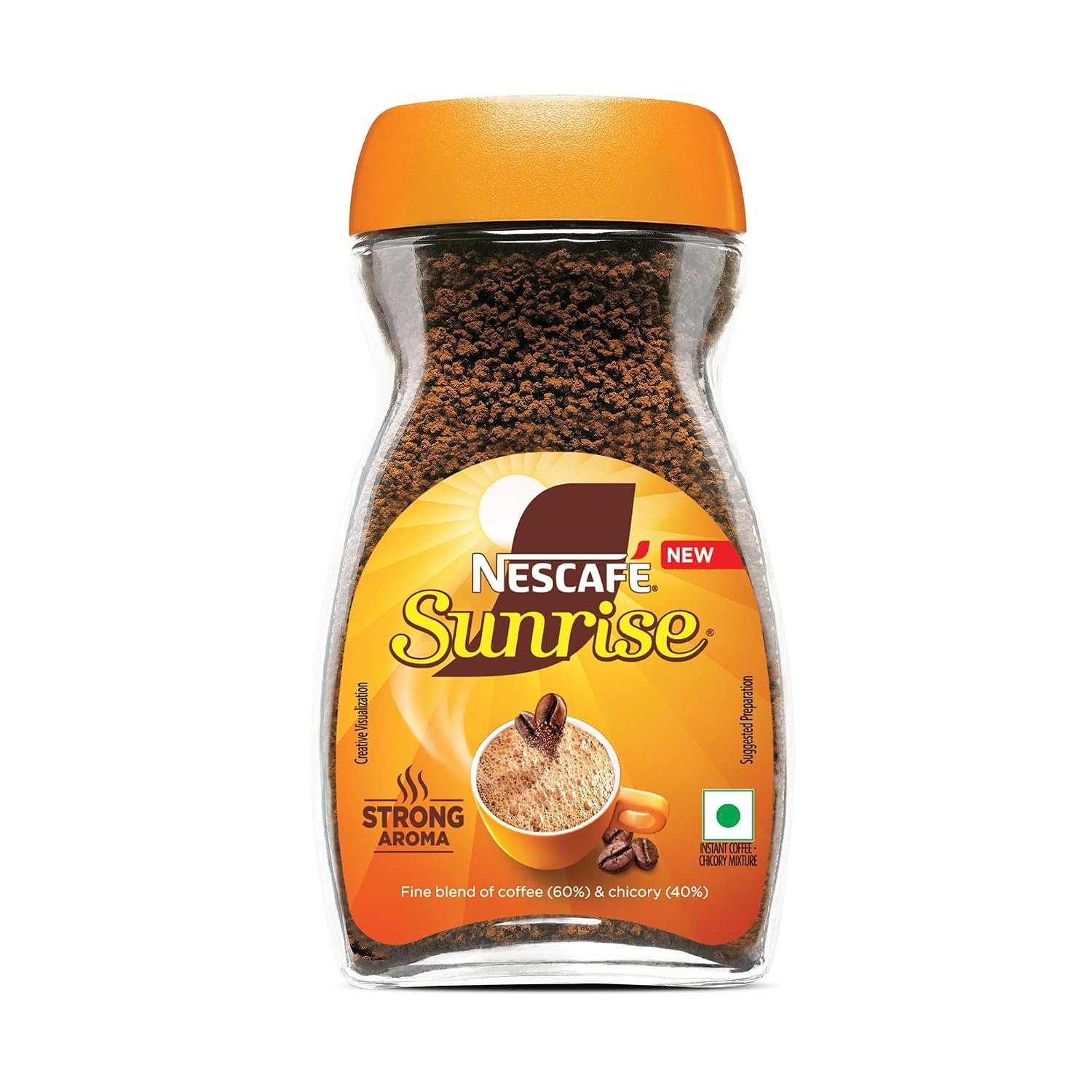 Nescafé Sunrise Instant Coffee | Strong Aroma in every cup | 45g Jar