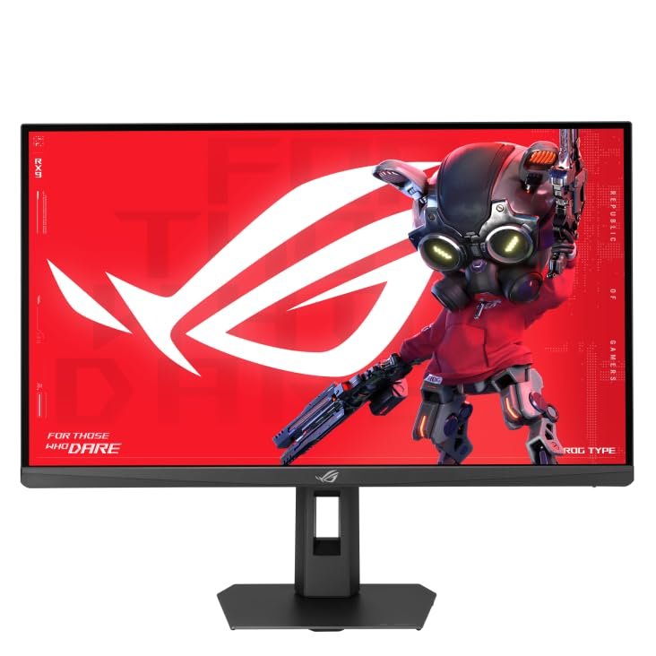 ASUS ROG Strix XG27ACMES Gaming Monitor – 27-inch 2560x1440, 255Hz OC (Above 144Hz), 0.3ms (min.), Fast IPS, Extreme Low Motion Blur Sync, USB Type-C, G-Sync Compatible, Tripod Socket, HDR, Gaming AI