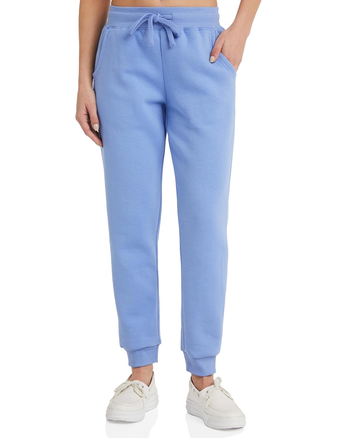 Amazon Brand - Symbol Women Jogger Track Pants | Ankle Length | Regular Fit | Fleece (Available in Plus Sizes)