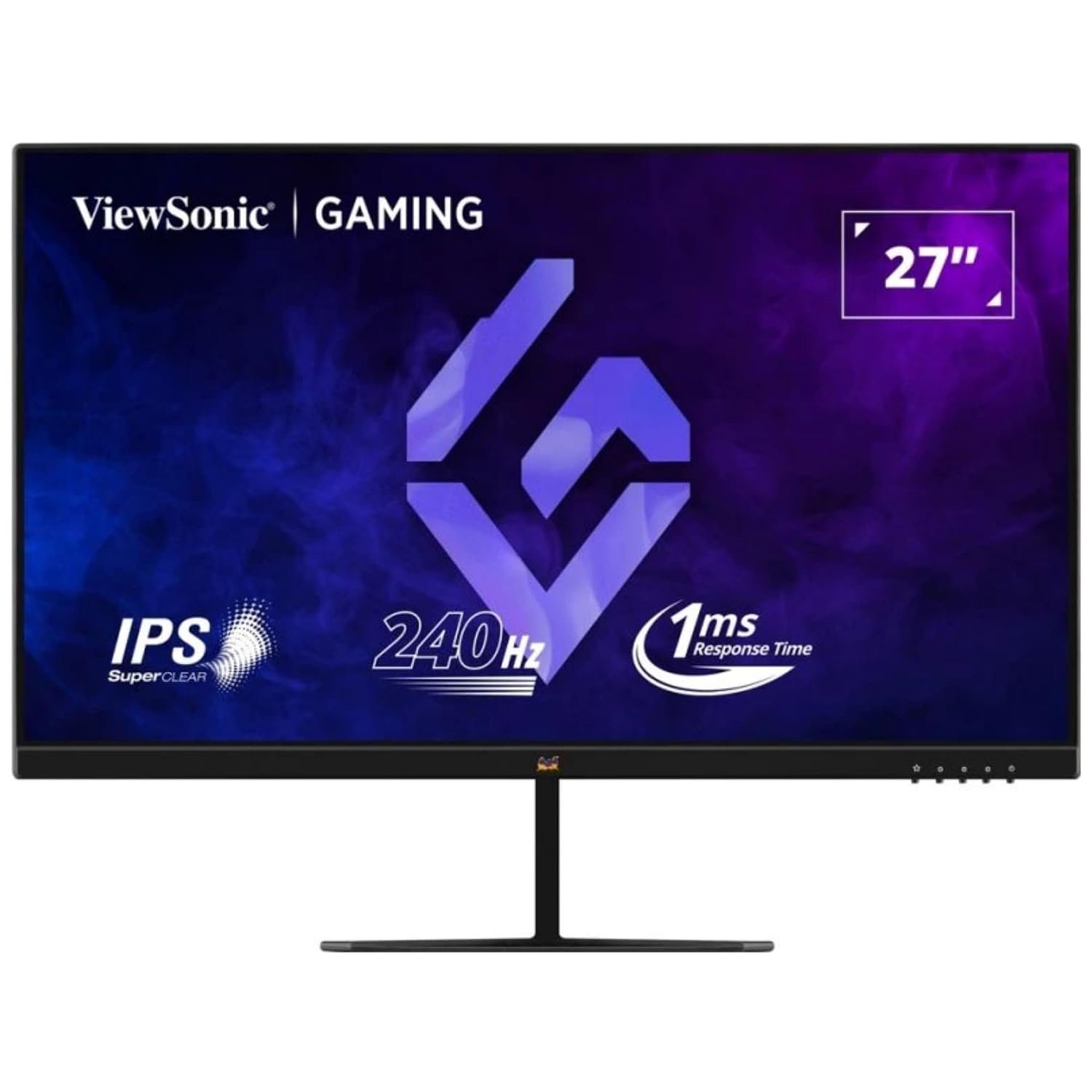 ViewSonic VX2779A-HD-PRO 27 inch (68.5 cm) FHD IPS Gaming Monitor | 240Hz | 1ms MPRT | HDR10 | AMD FreeSync Premium | SuperClear IPS | Eye Care | HDMI, DisplayPort | Ultra Slim Frameless Design