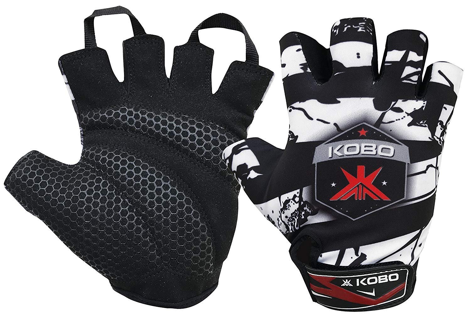 Kobo WTG-24 Lycra-Spandex Gym Gloves (Small)