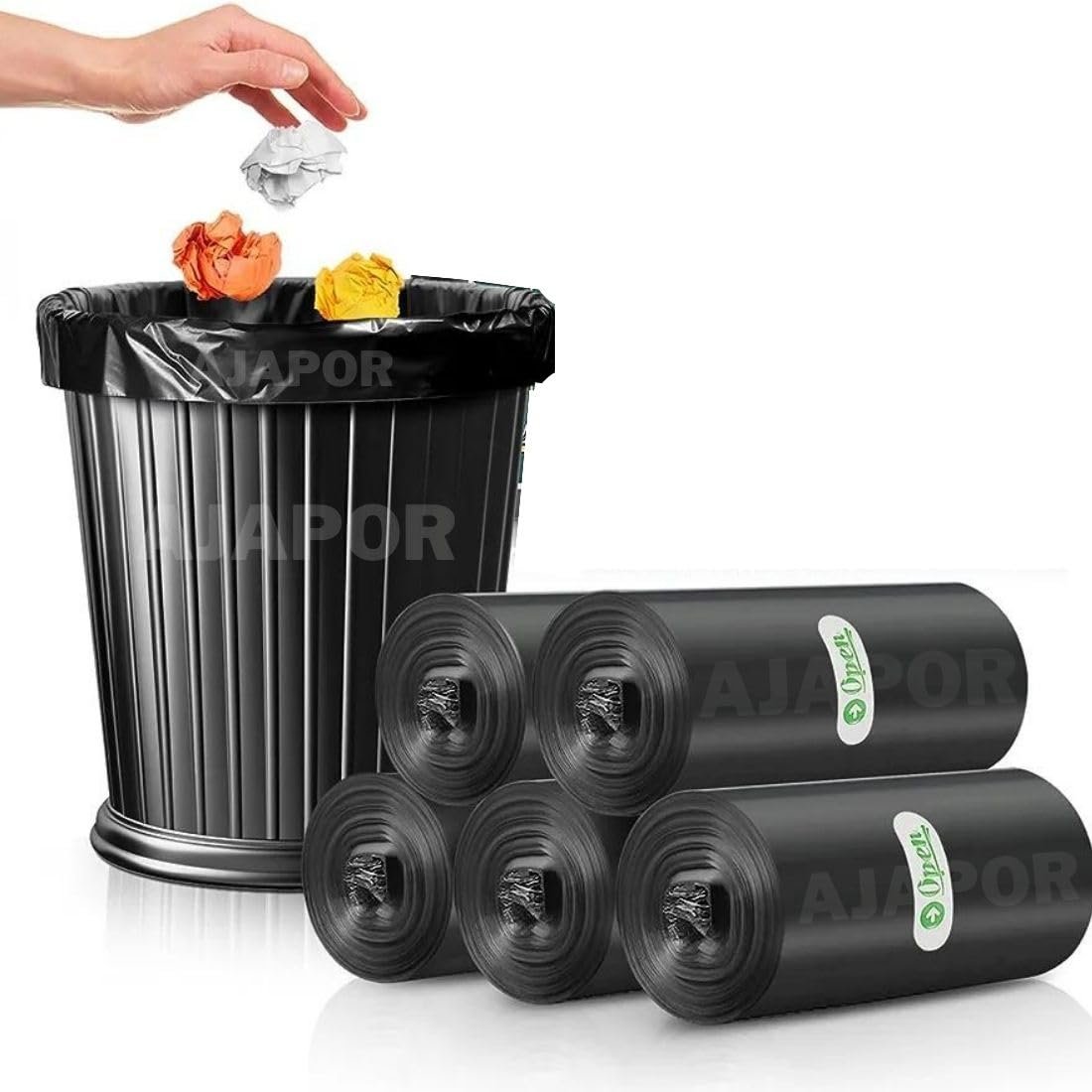 Biodegradable Garbage Bags (Small Size 17×19 inch) (30 Bags Per Roll) (Pack Of 1) Dustbin Bags For Home Office Hotels