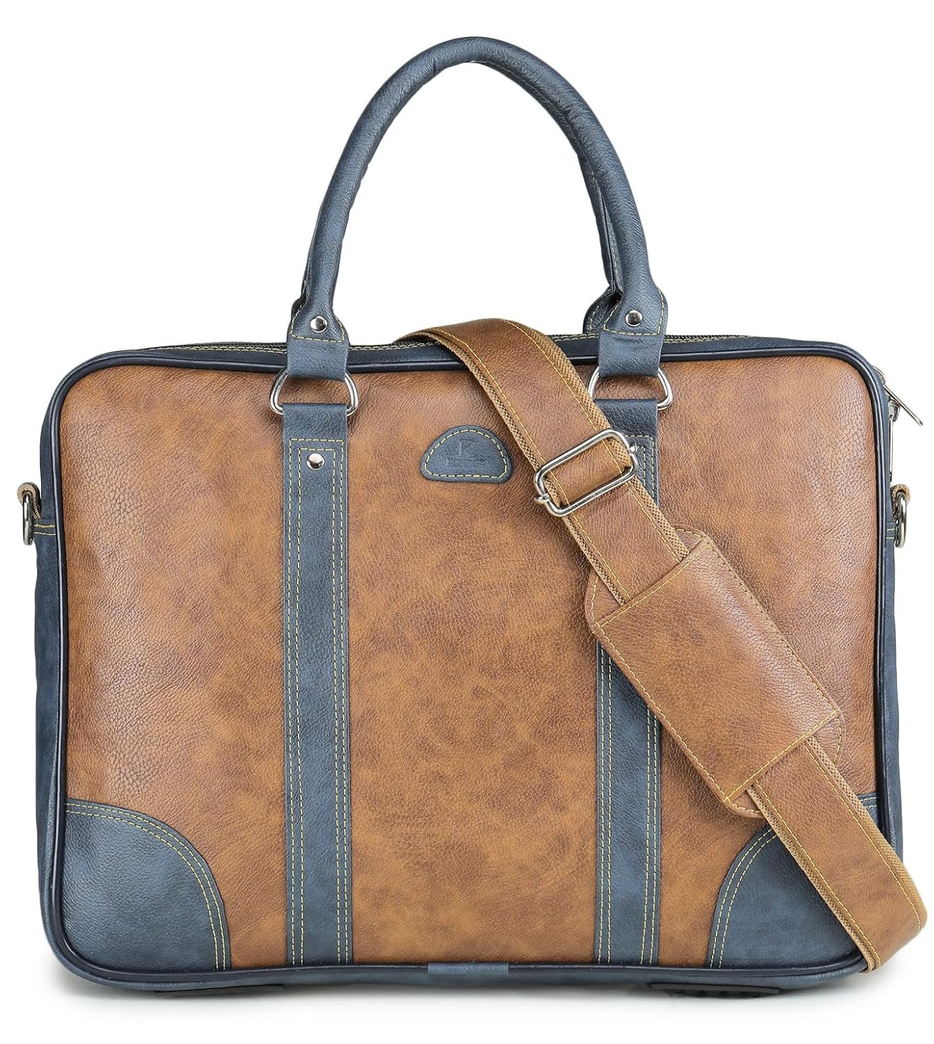 K London Unisex Messenger Bag - Laptop Bag ||, Pu Leather Office Bag For | Supports Laptop Upto 15 Inches||Shoulder Bag|| Handle Bag, Multicolor