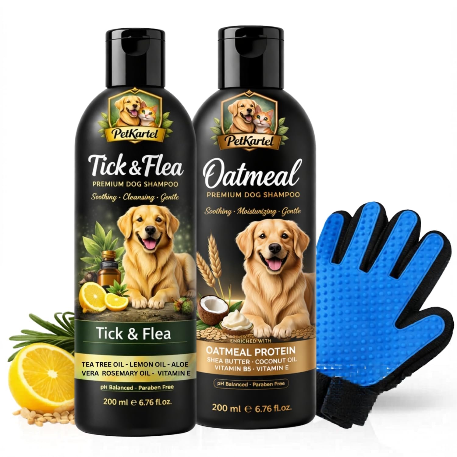 Dog Shampoo Deshedding Glove Moisturizing