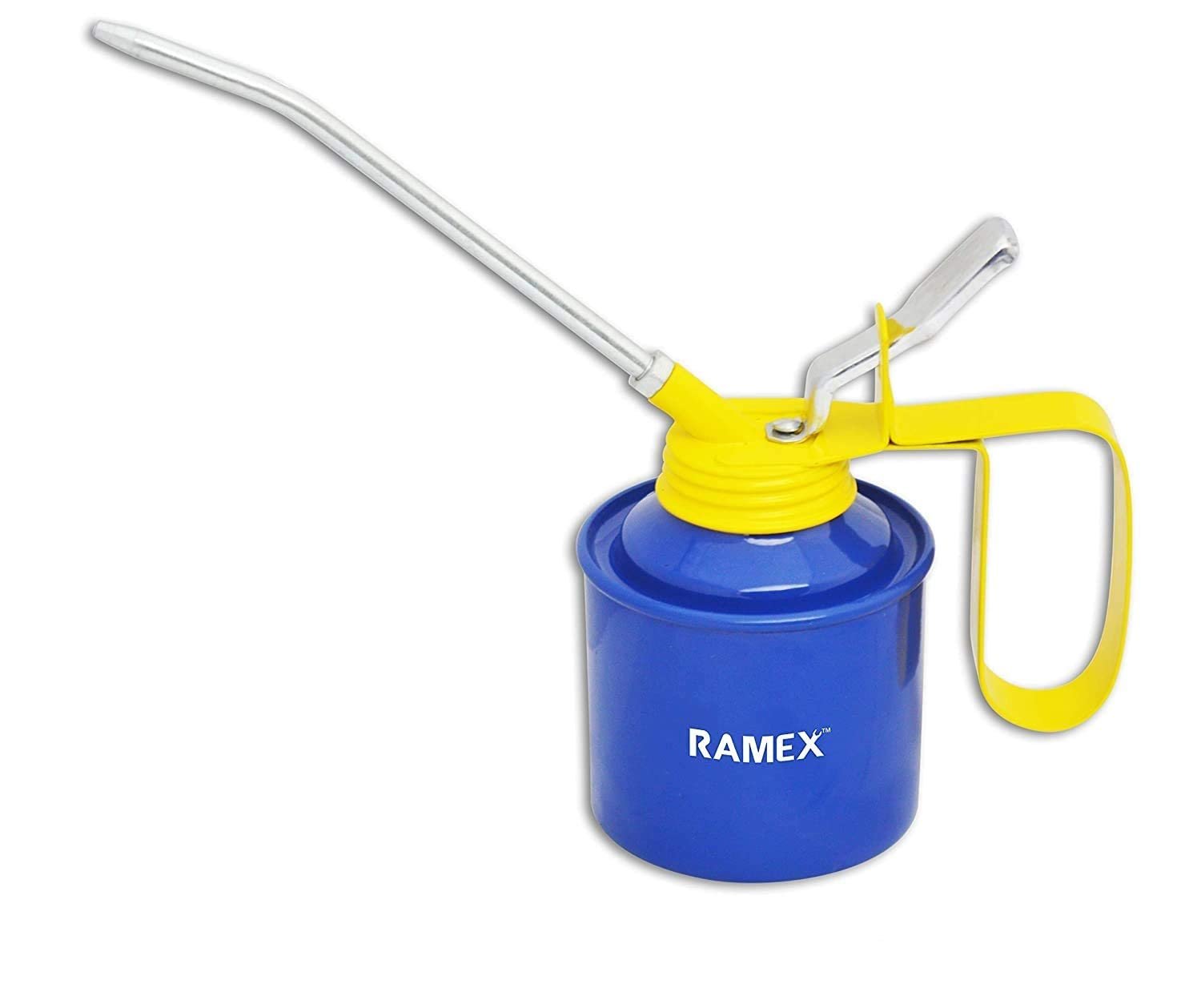Ramex Oil Can, Oil Can for Vehicles, Multipurpose Metal Oil Can, Oil Can Pump Oiler with Fixed Spout, for All Lubrication Need of Car, Bikes, Machines and Industrial Use -1/2 Pint Capacity