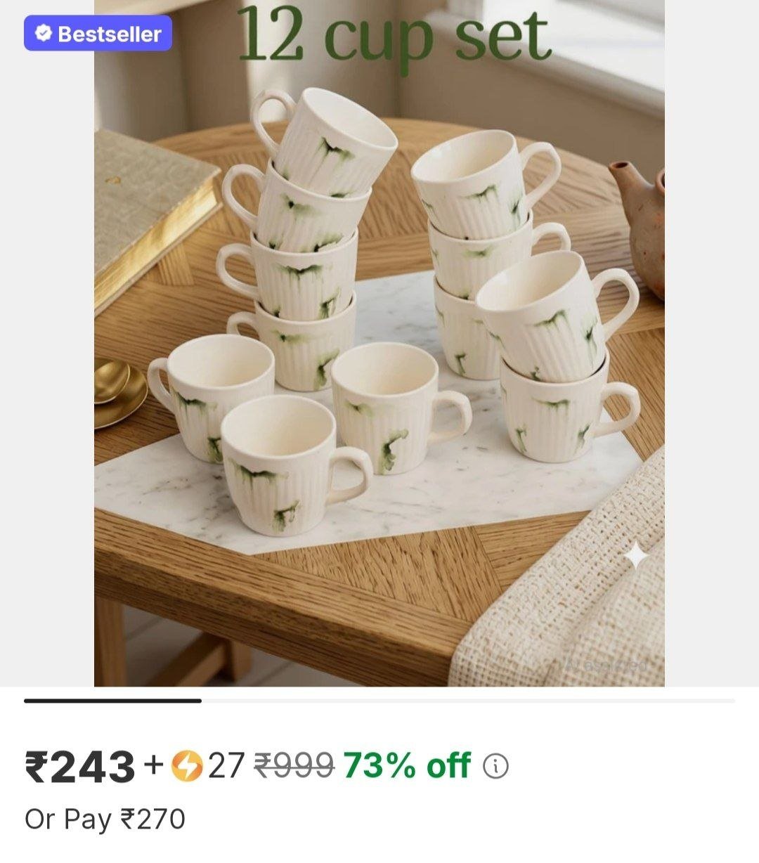 galaxyceramics pack of 12 ceramic