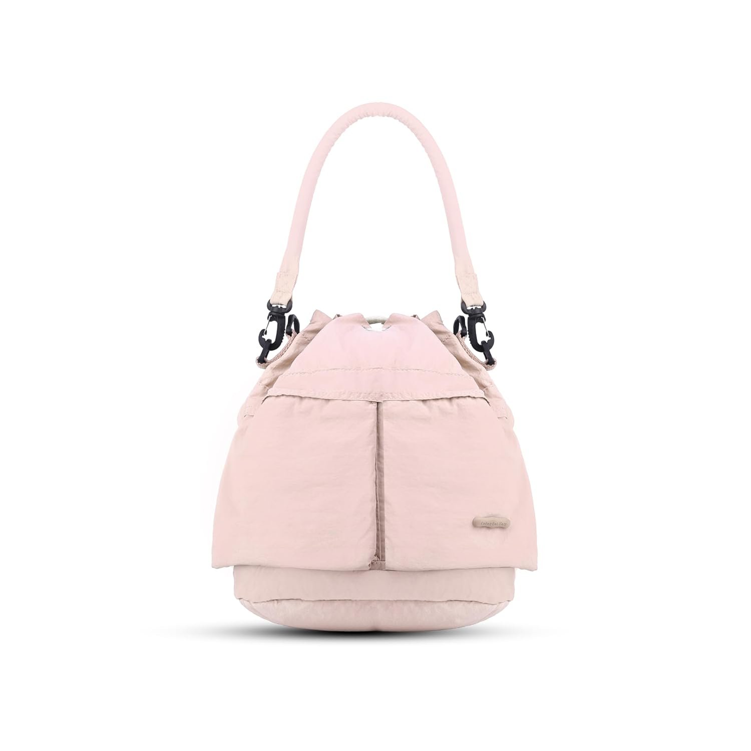 Storite Drawstring Large Crossbody Shoulder Bag Casual Sports Bag Outdoor Fitness Swimming Pool Hiking Beach Gym Bag For Women, (Lavender Purple- 31x 25x 12 Cm)