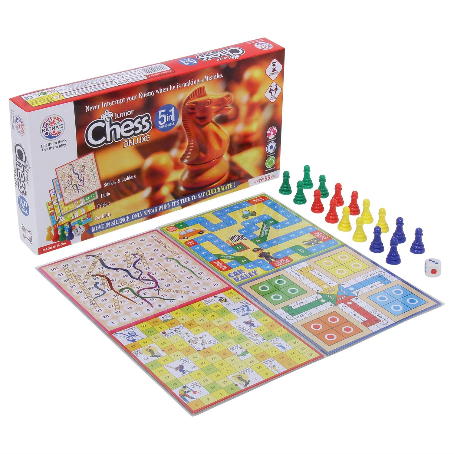 RATNA'S Plastic;Paper Board Game, Multicolour, over 8 years