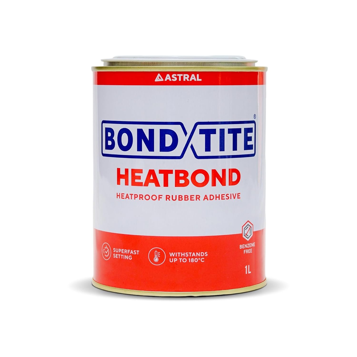 Bondtite Heatbond, 1Ltr | Fast Setting Adhesive | Excellent Heat Resistance upto 180° C | Quick Grab & Strong Bonding