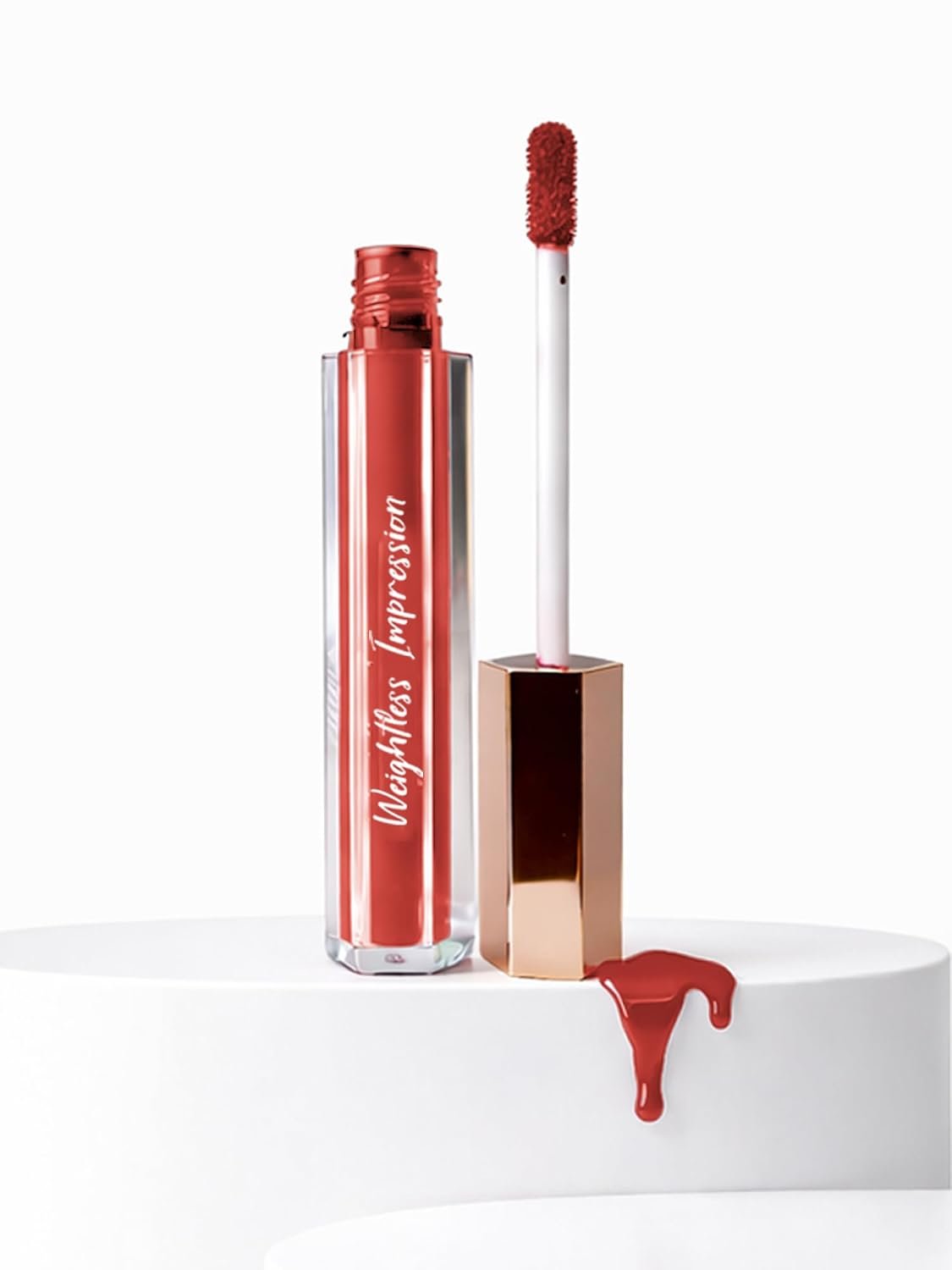 FLiCKA Weightless Impression Liquid Lipstick| Enriched With Vitamin E, Matte Finish, Moisturizing, Creaseless Formula, 03 March, 1.6ml