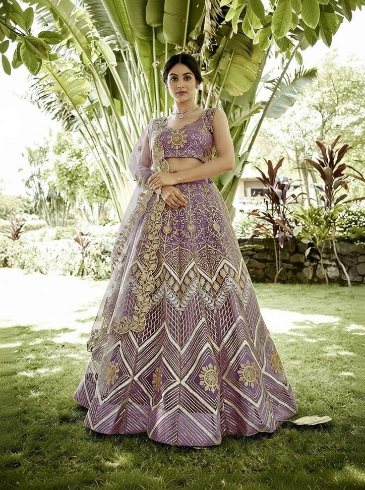 udbhav export embroidered semi stitched lehenga choli