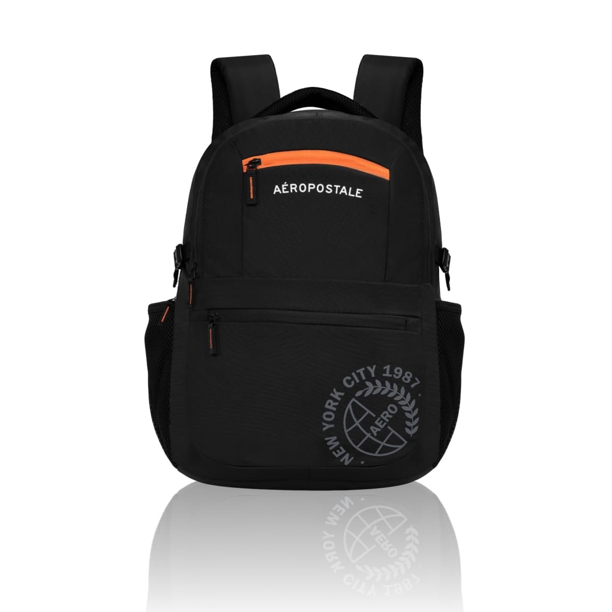 Aeropostale Backpack Basin | Durable 2-Compartment Laptop Backpack with Rain Cover Compartment | Bag for School, College and Work | Padded Back and Multiple Utility Pockets