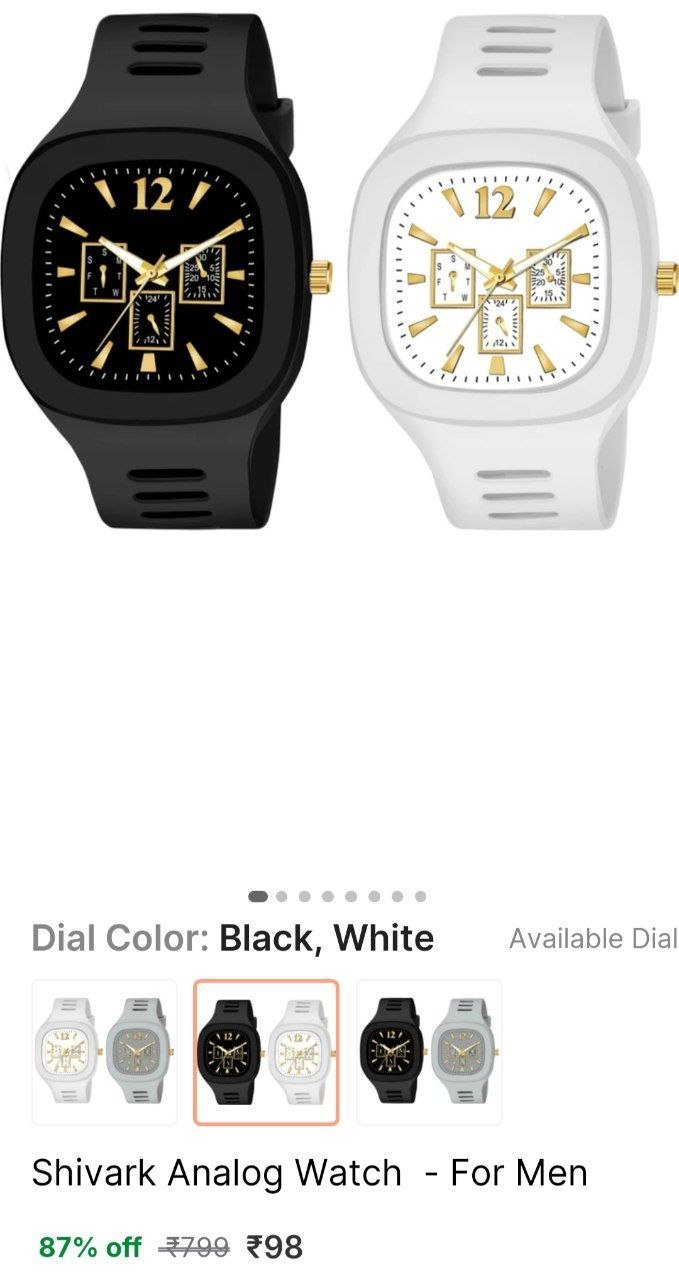 shivark analog watch men